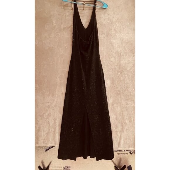 Cache Dress‎ Womens Small Black Beaded Gown Maxi Evening Formal USA Alexia Admor - Picture 6 of 16